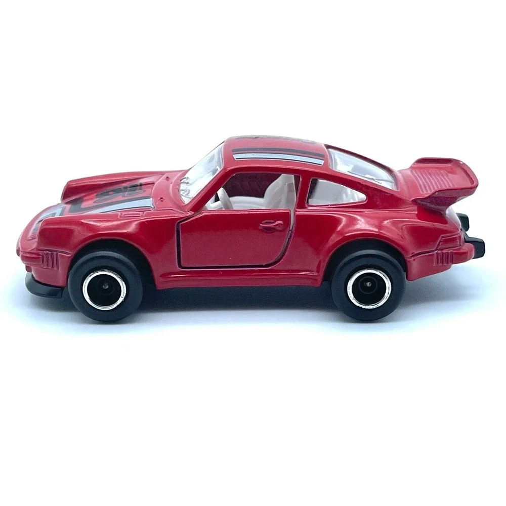 Majorette Porsche 911 Turbo Sports Car Red Diecast 1/57 Scale Loose #209 France